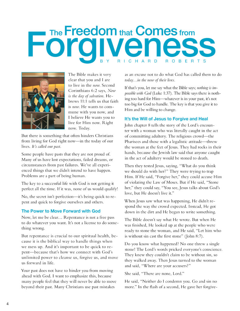 Freedom that Comes from Forgiveness